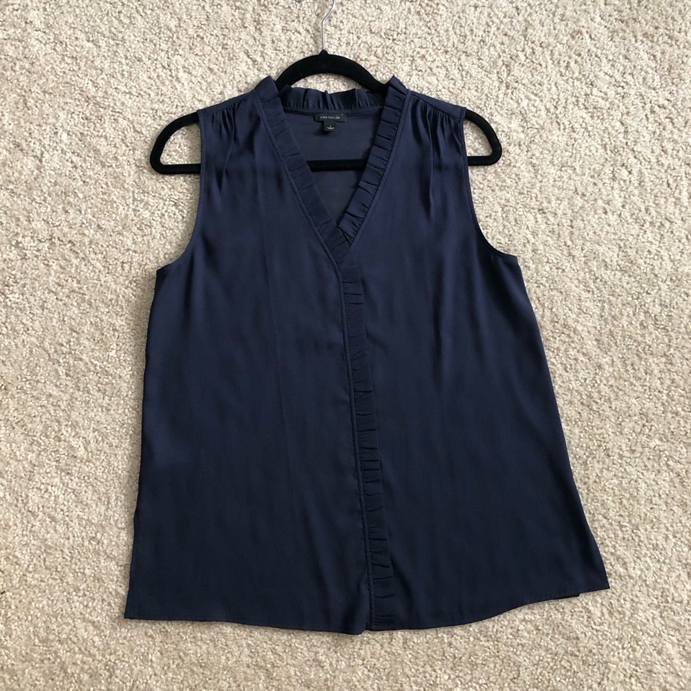Ann Taylor Ruffle Blouse